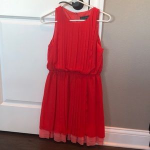 Beautiful red and pink dress!